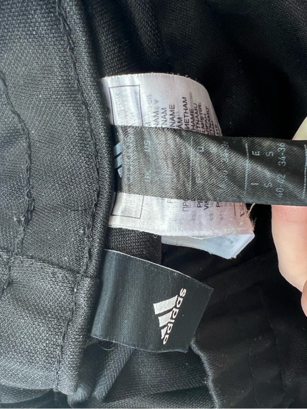 Women’s Small Adidas Black & White Track Pants - Picture 9 of 12